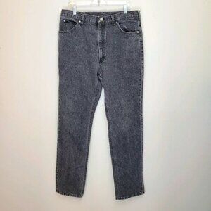 Vintage Lee stone washed black jeans high rise